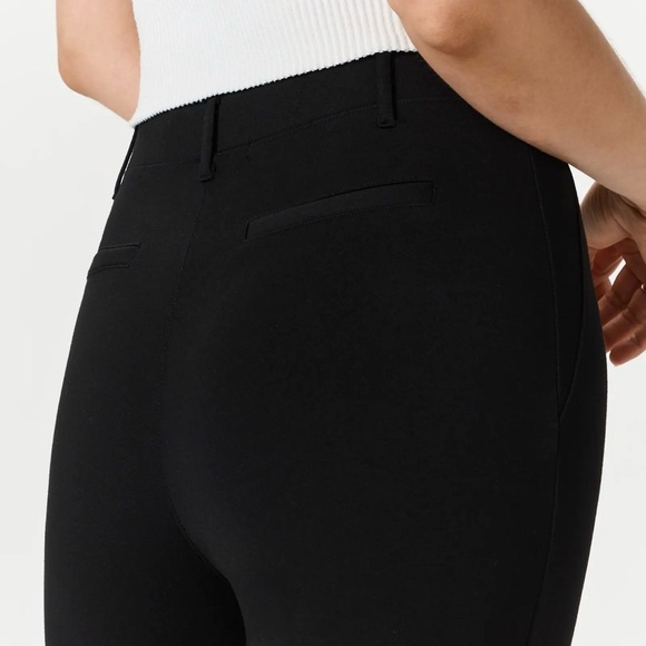 Quince Ultra-Stretch Ponte Straight Leg Pants Black M NWT Pull-On - Picture 5 of 12